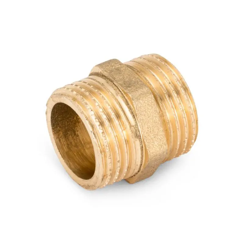 Accesorio latón Macho 3/4" - Macho 3/4" Directo De Fábrica