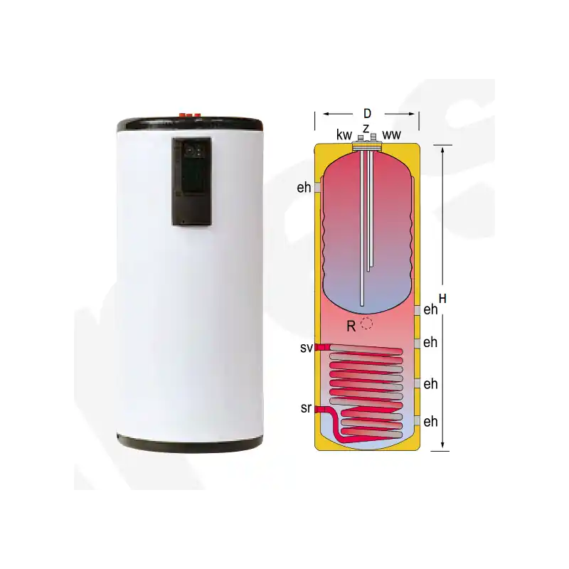 Acumulador con Serpentín ACS LAPESA GEISER INOX GX6P1000 A Buen Precio
