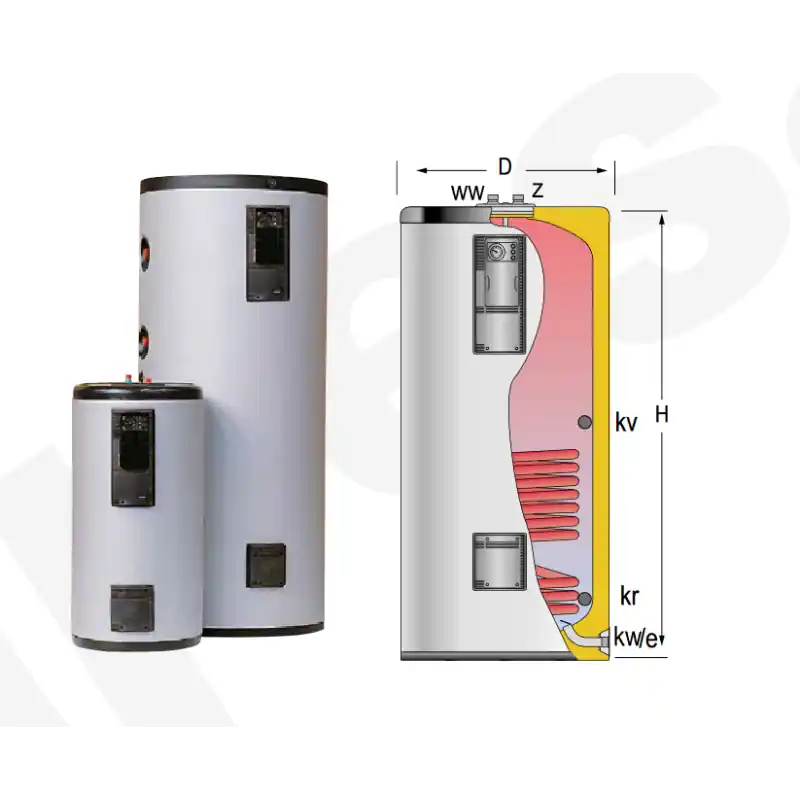 Acumulador con Serpentín ACS LAPESA GEISER INOX GX740M1 Oferta De Temporada