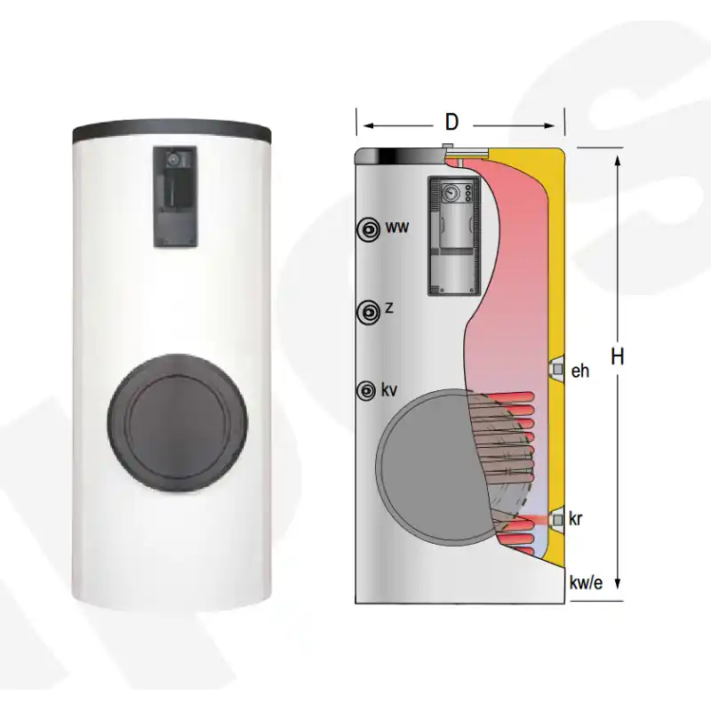 Precio Reducido Acumulador con Serpentín ACS LAPESA GEISER INOX GX800M1B