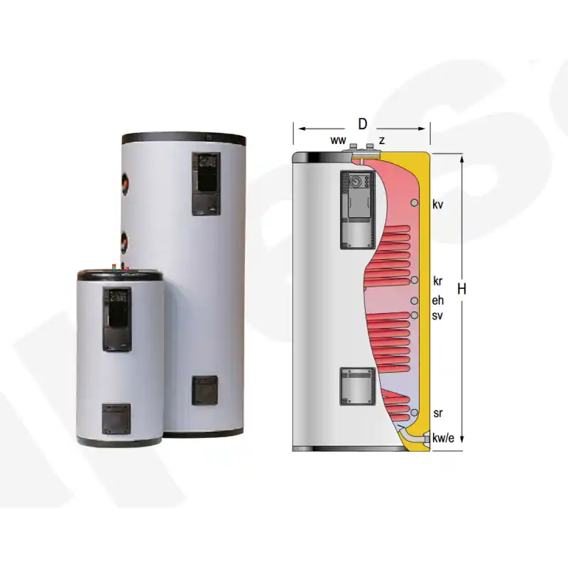 Acumulador con 2 Serpentines ACS LAPESA GEISER INOX GX500M2 Mejor Precio
