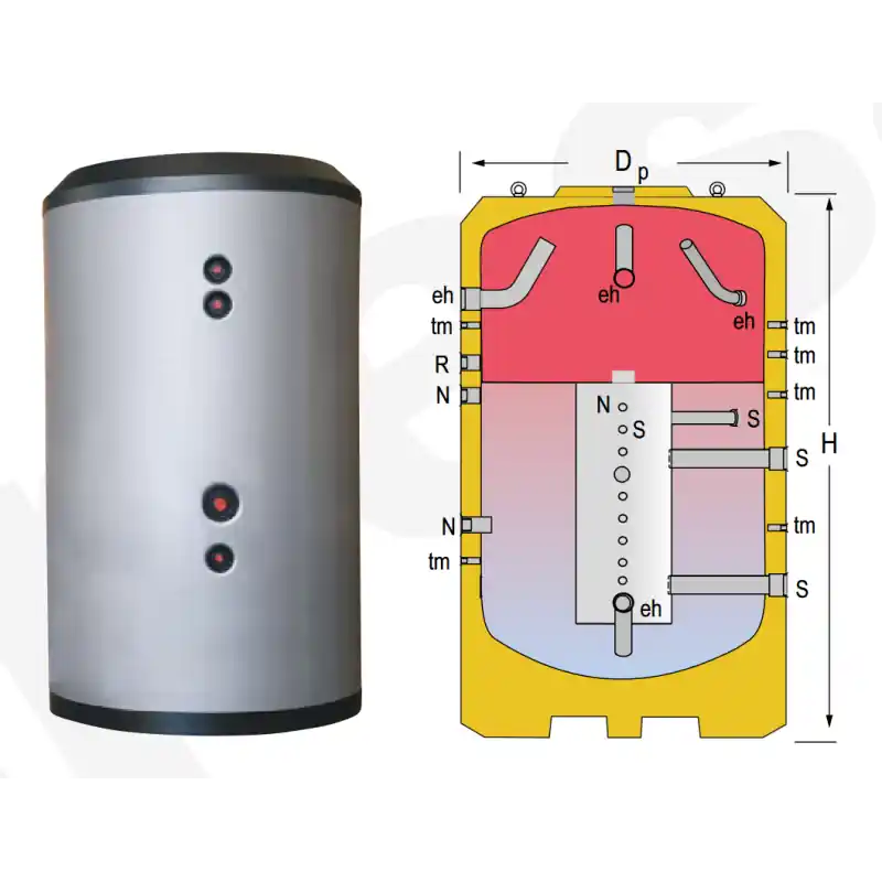 Depósito de Inercia con Estratificación MASTER INERCIA MV5000L Ocasión Especial