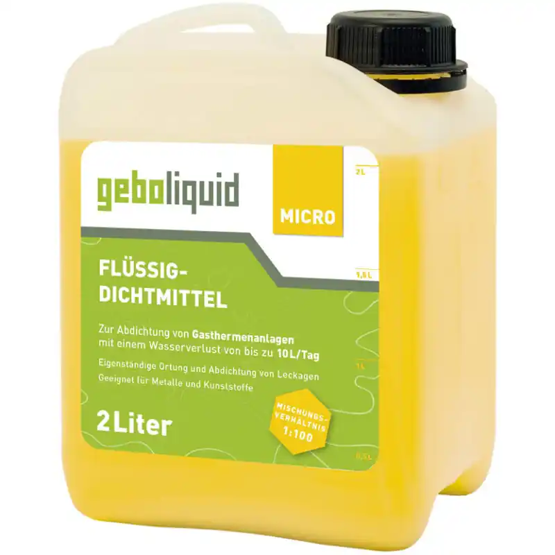 Novedad Tapafugas calefacción GEBO LIQUID MICRO 2L.