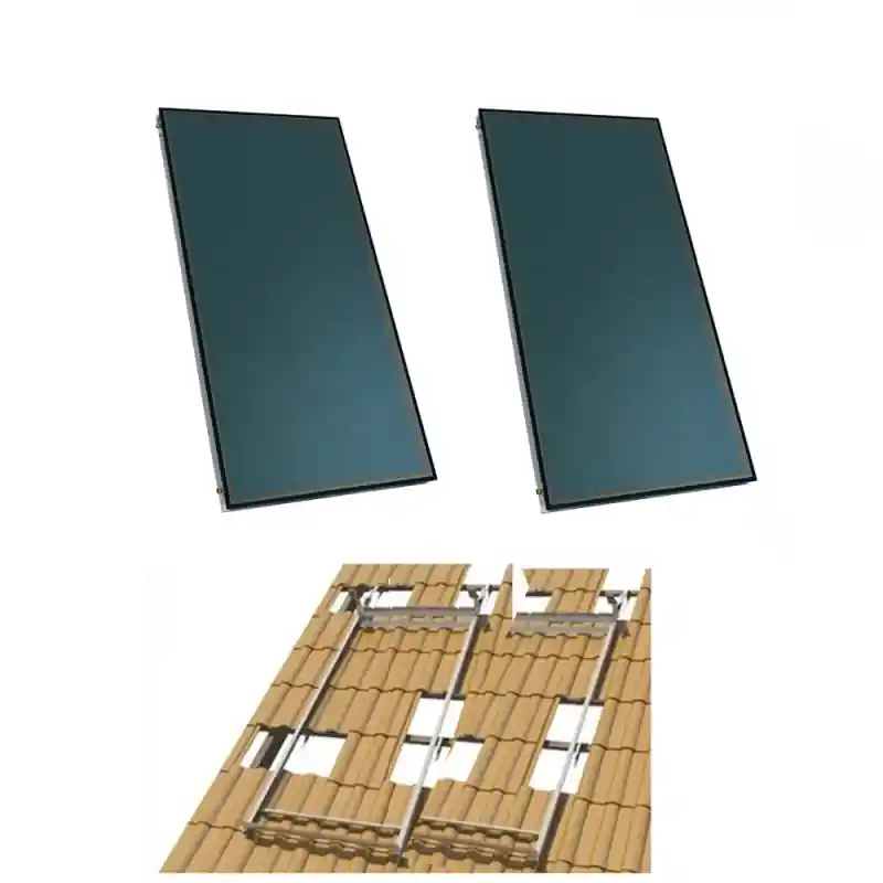 Mejor Precio Pack 2 Placas Solares Térmicas TRADESOL 2.00 S con Soportes de tejado