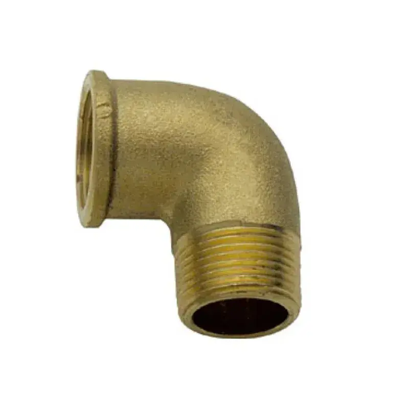 Última Versión Codo Macho Ala Plana - Rectificada para Tuberia Inox Ø 1” H x 1” M FERCO