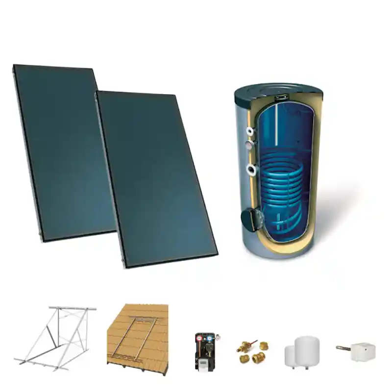 Kit Forzado Solar Térmico TRADESOL CF320-(2)x2,00 No Te Lo Pierdas