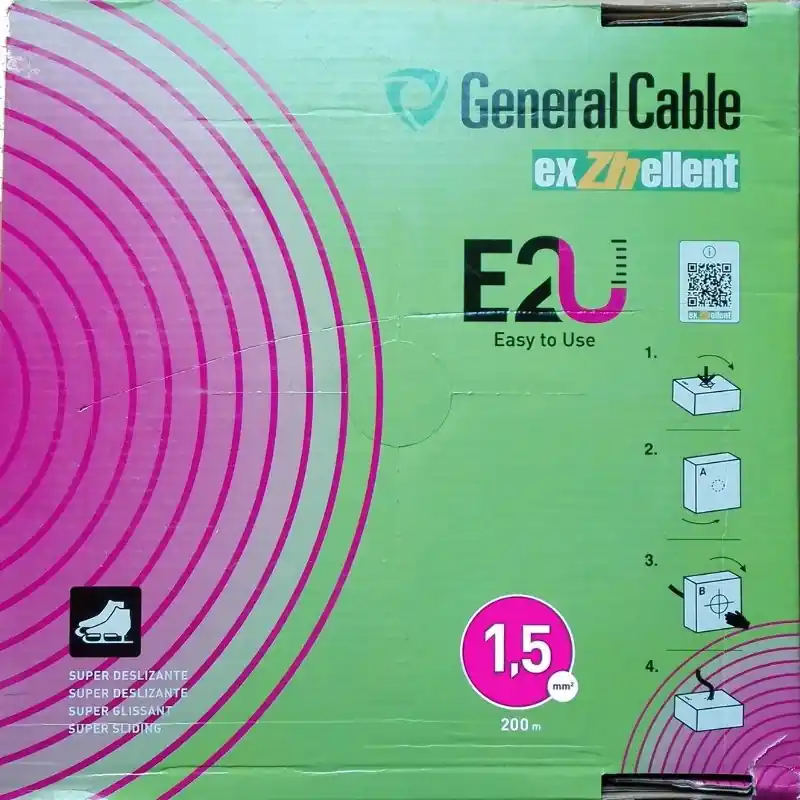 Rollo de Cable Libre de Halógeno 1,5mm. color Tierra Entrega Rápida