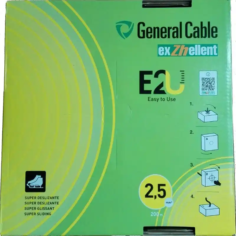 Rollo de Cable Libre de Halógeno 2,5mm. color Azul Promoción Exclusiva