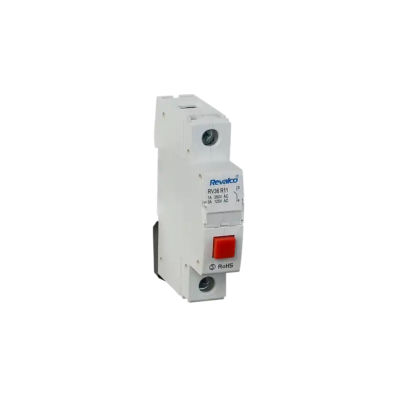 Pulsador sencillo REVALCO RV36 VERDE 240V A Buen Precio