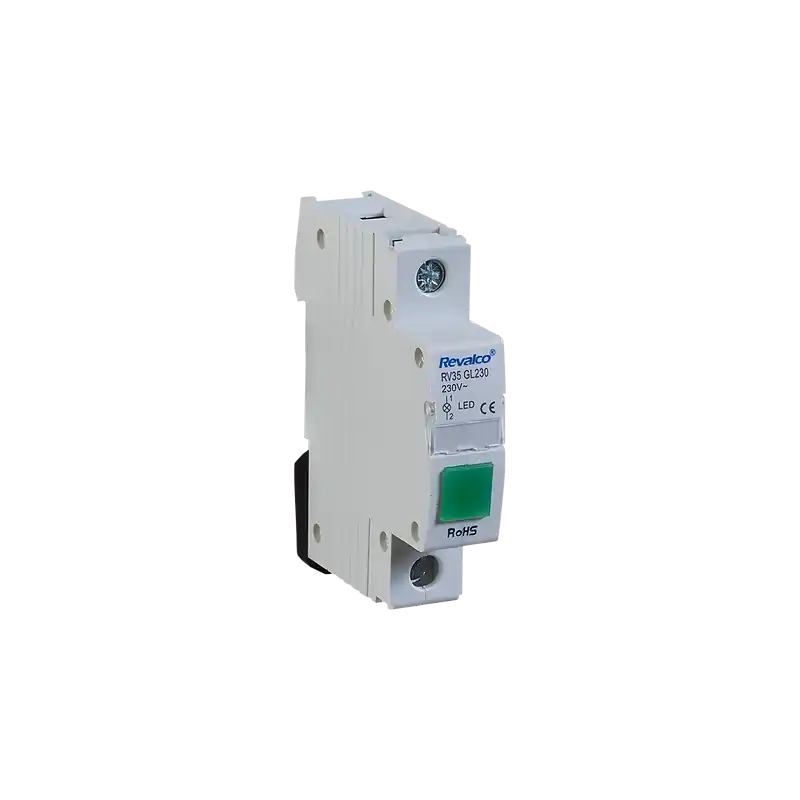 Pulsador señalización LED REVALCO RV35 AMARILLO 230V Promoción