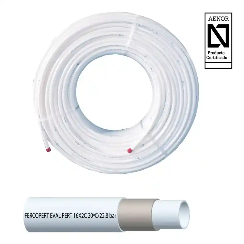Tubería de Polietileno Altas Temperaturas FERCO PERT EVOH 20 x 1,9 mm (Rollo 200 mtrs.) Envío Inmediato