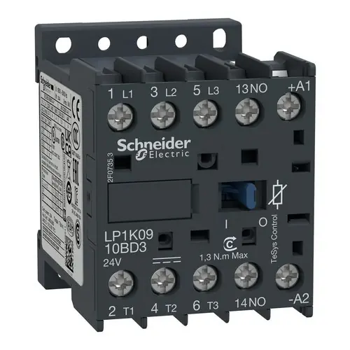 MINICONTACTOR 9A 3P 24V CC ANTIPARÁSITO Promoción