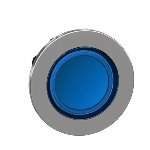 Entrega Rápida CABEZA PULSADOR LUMINOSO XB4 MONTAJE ENRASADO AZUL LED