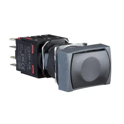 Liquidación PULSADOR LUMINOSO 16 RASANTE IMPULSOR 1 NC NEGRO RECTANGULAR
