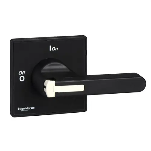 MANDO GIRATORIO FRONTAL MANETA NEGRA SIN CANDADO 90x90mm CON 4 TORNILLOS Directo De Fábrica