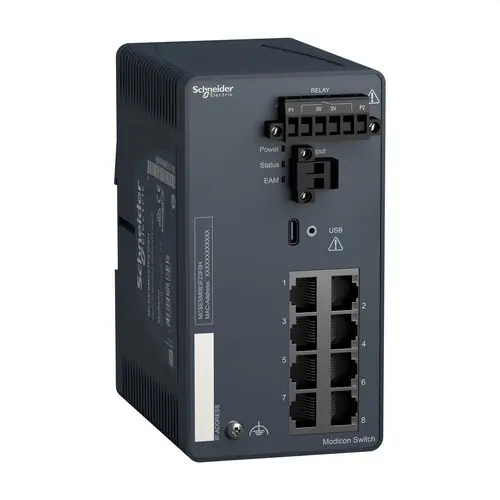 Más Vendido CONMUTADOR ETHERNET TCP/IP 8x10/100BASE-TX RJ45 RESISTENTE