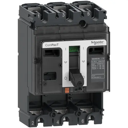 Certificado BLOQUE DE CORTE NSX250S 100kA DC 3P 250A