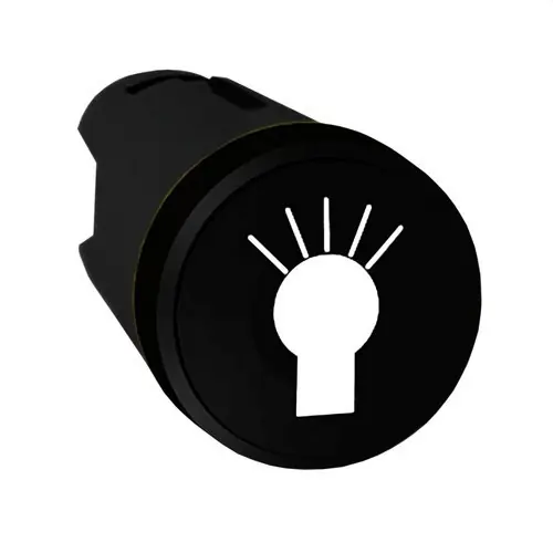 Liquidación CABEZA PULSADOR XB5 BOTÓN NEGRO "SÍMBOLO DE LUZ"