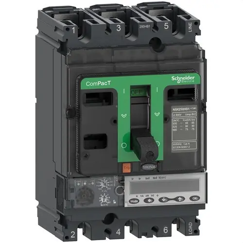Favorito De Clientes BLOQUE DE CORTE NSX250HB2 100kA AC 3P3R 160A 6.2E