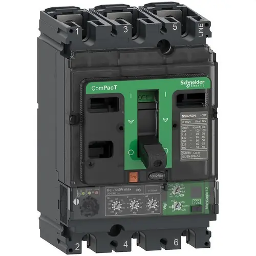 Venta Final BLOQUE DE CORTE NSX250N 50kA AC 3P3R 100A 4.2