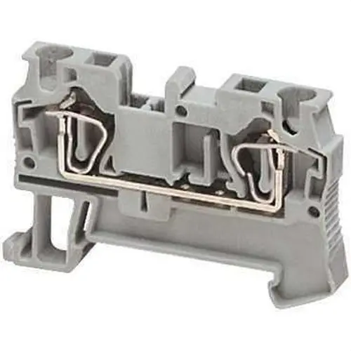 Precio Rebajado BORNE CONEXIÓN RESORTE 2 PUNTOS 4mm² GRIS