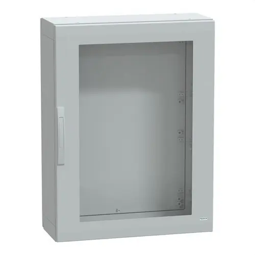 A Buen Precio ARMARIO POLIÉSTER PLA 1000x750x320 PUERTA VIDRIO 7035