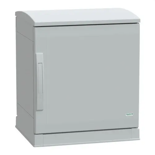 ARMARIO POLIÉSTER ZÓCALO + TEJADO 500x500x420 IP44 7035 A Buen Precio
