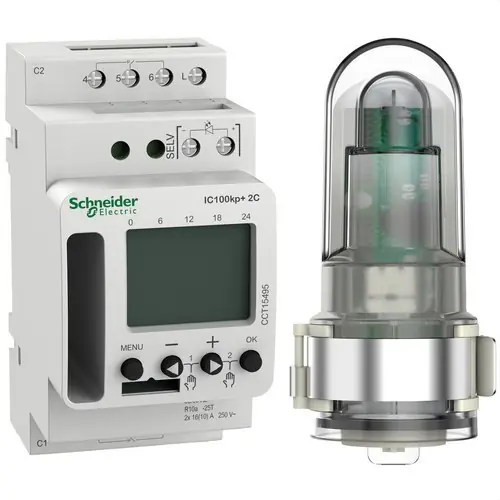 INTERRUPTOR CREPUSCULAR IC100KP + DIGITAL 2 CANALES (BT) Stock Limitado