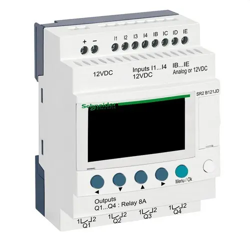 Oferta De Temporada RELÉ PROGRAMABLE ZELIO 12V E/S 12 CON VISOR