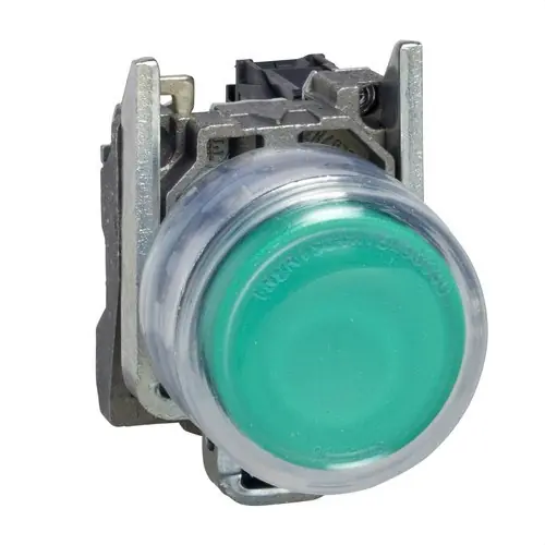 PULSADOR SILICONA VERDE 24V AC/DC AUTOEXTINGUIBLE Novedad