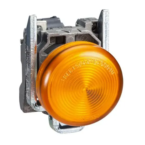 PILOTO BA9s DIÁMETRO 22 250V DIRECTO AMARILLO EMBELLECEDOR METÁLICO Gran Oferta