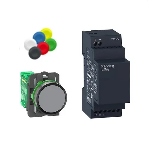 Oferta Limitada PACK XB5R 22mm EMISOR RECEPTOR NO PROGRAMABLE 24V DC CABLE 1 RELÉ