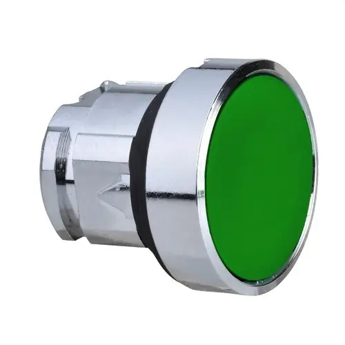 CABEZA PULSADOR DIÁMETRO 22 CON CAPUCHÓN ETIQUETA VERDE EMBELLECEDOR METÁLICO Venta Final