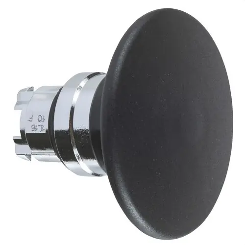 Oferta CABEZA PULSADOR SETA DIÁMETRO 22 60mm NEGRA EMBELLECEDOR METÁLICO