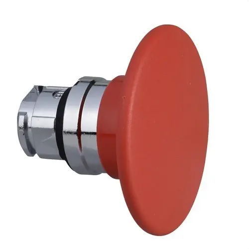 CABEZA PULSADOR SETA DIÁMETRO 22 60mm ROJA EMBELLECEDOR METÁLICO Stock Limitado