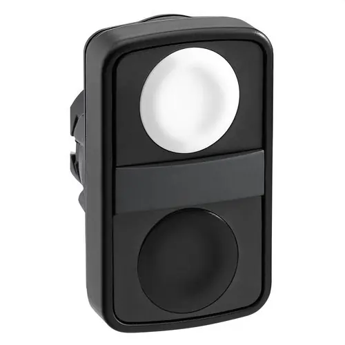 Precio Económico CABEZA PULSADOR DOBLE PLÁSTICO BLANCO / NEGRO SIN MARCADO