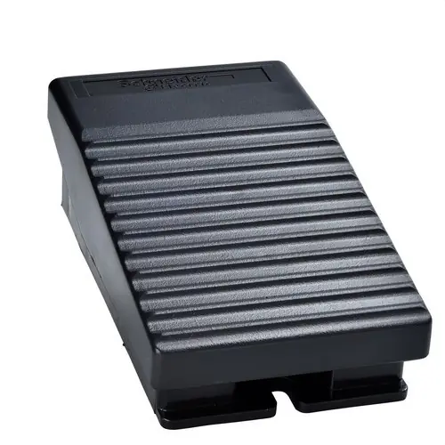 CONMUTADOR PEDAL SENCILLO SIN CUBIERTA PLÁSTICO NEGRO 2 NC+2 NA Stock Limitado