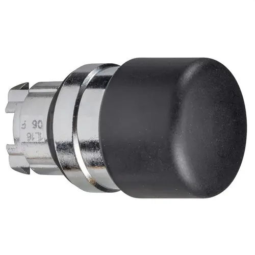 CABEZA PULSADOR SETA DIÁMETRO 22 30mm NEGRA EMBELLECEDOR METÁLICO Marca Reconocida