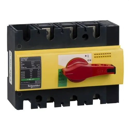 Popular INTERRUPTOR / SECCIONADOR COMPACT 160A 3P EMPOTRABLE ROJO