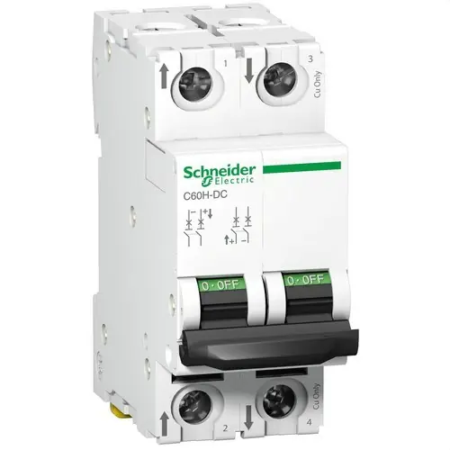 INTERRUPTOR AUTOMÁTICO ESPECIAL C60H-DC 500V CC 2P 50A Precio Reducido