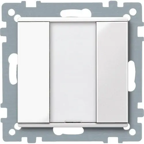 Popular PULSADOR ELEGANCE PLUS 1 ELEMENTO BLANCO