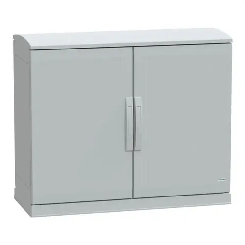Económico ARMARIO POLIÉSTER ZÓCALO + TEJADO 750x1000x420 IP44 7035