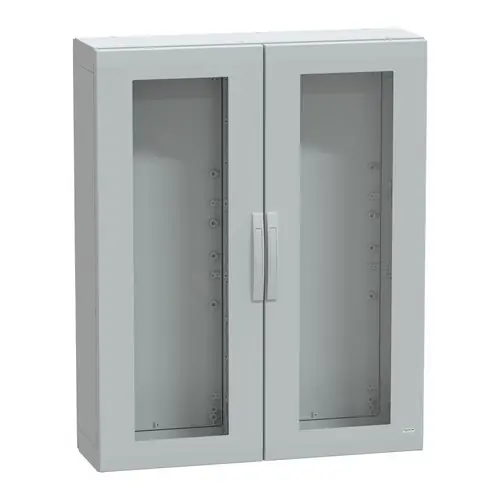 Ordenar Ahora Mismo ARMARIO POLIÉSTER PLA 1250x1000x320 PUERTA VIDRIO 7035