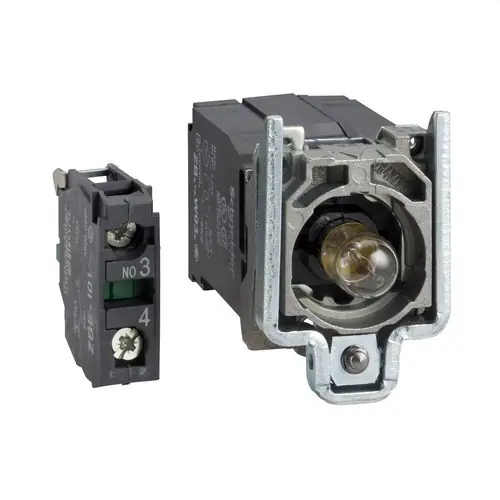 CUERPO DIÁMETRO 22mm 110-120V 1 NA CON TRANSFORMADOR EMBELLECEDOR METÁLICO Más Vendido