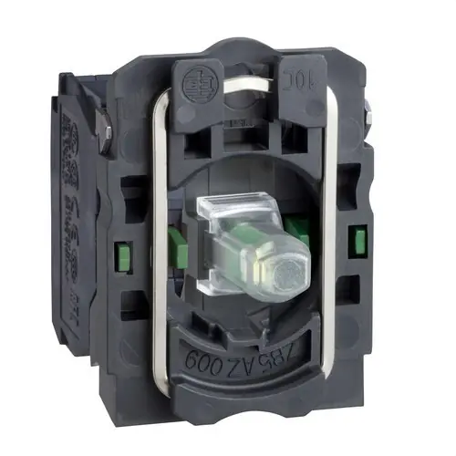 CUERPO DIÁMETRO 22mm 24V 2 NA CON LED BLANCO TORNILLO EMBELLECEDOR PLÁSTICO Precio Reducido