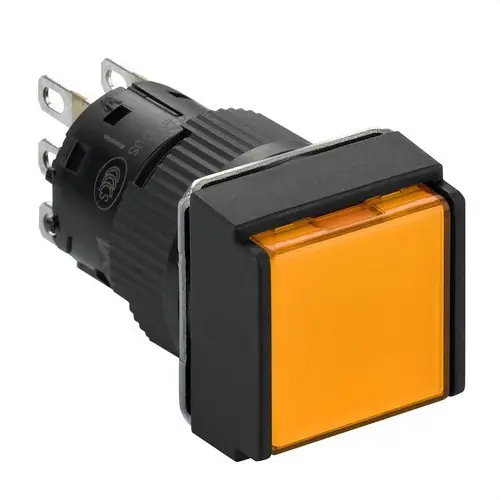 Rebajas PULSADOR CUADRADO LUMINOSO NARANJA 24V 1 NA/NC