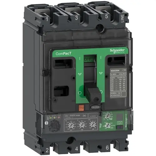 BLOQUE DE CORTE NSX160F 36kA AC 3P3R 100A 4.2 Devolución Gratuita