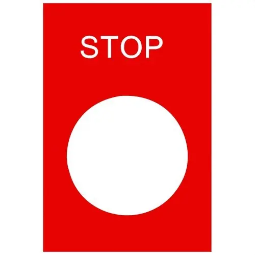 Compra Hoy ETIQUETA INGLES "STOP"