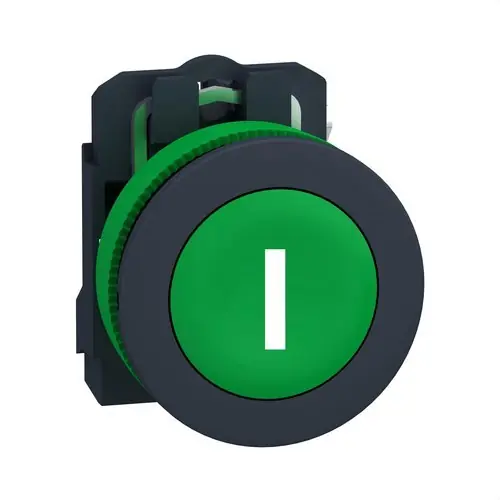 Compra Hoy PULSADOR XB5 MONTAJE ENRASADO VERDE 1 NA CON MARCAJE "I"