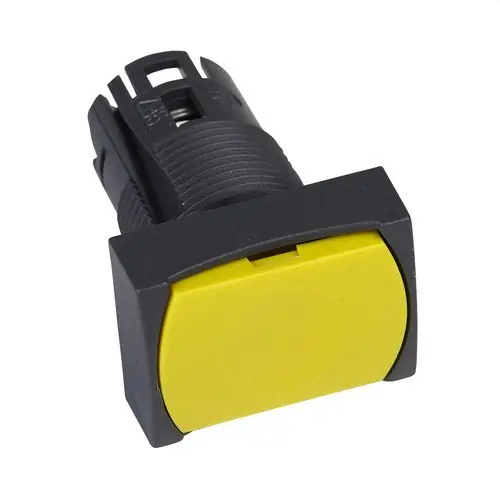 Más Vendido CABEZA PULSADOR DIÁMETRO 16 RASANTE IMPULSIÓN AMARILLO RECTANGULAR